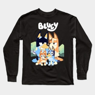 Bluey and Family Happy Long Sleeve T-Shirt